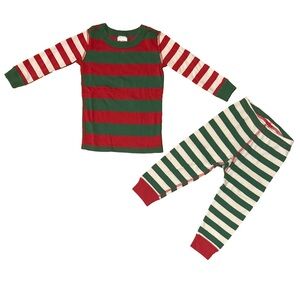 Hanna Andersson Festive Striped Kids Pajamas 2T